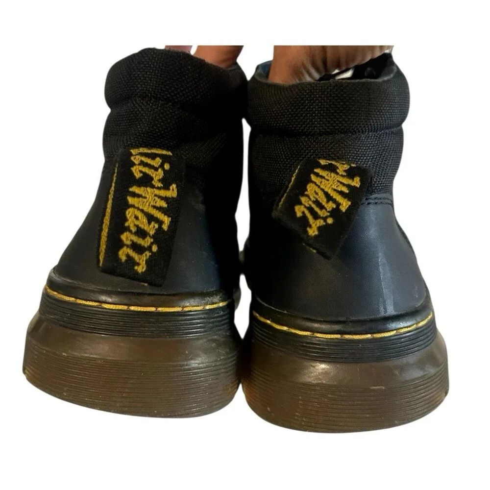 Dr. Martens Bonny Tech Utility Black Canvas Woven Chukka Boots M-7 / W-8